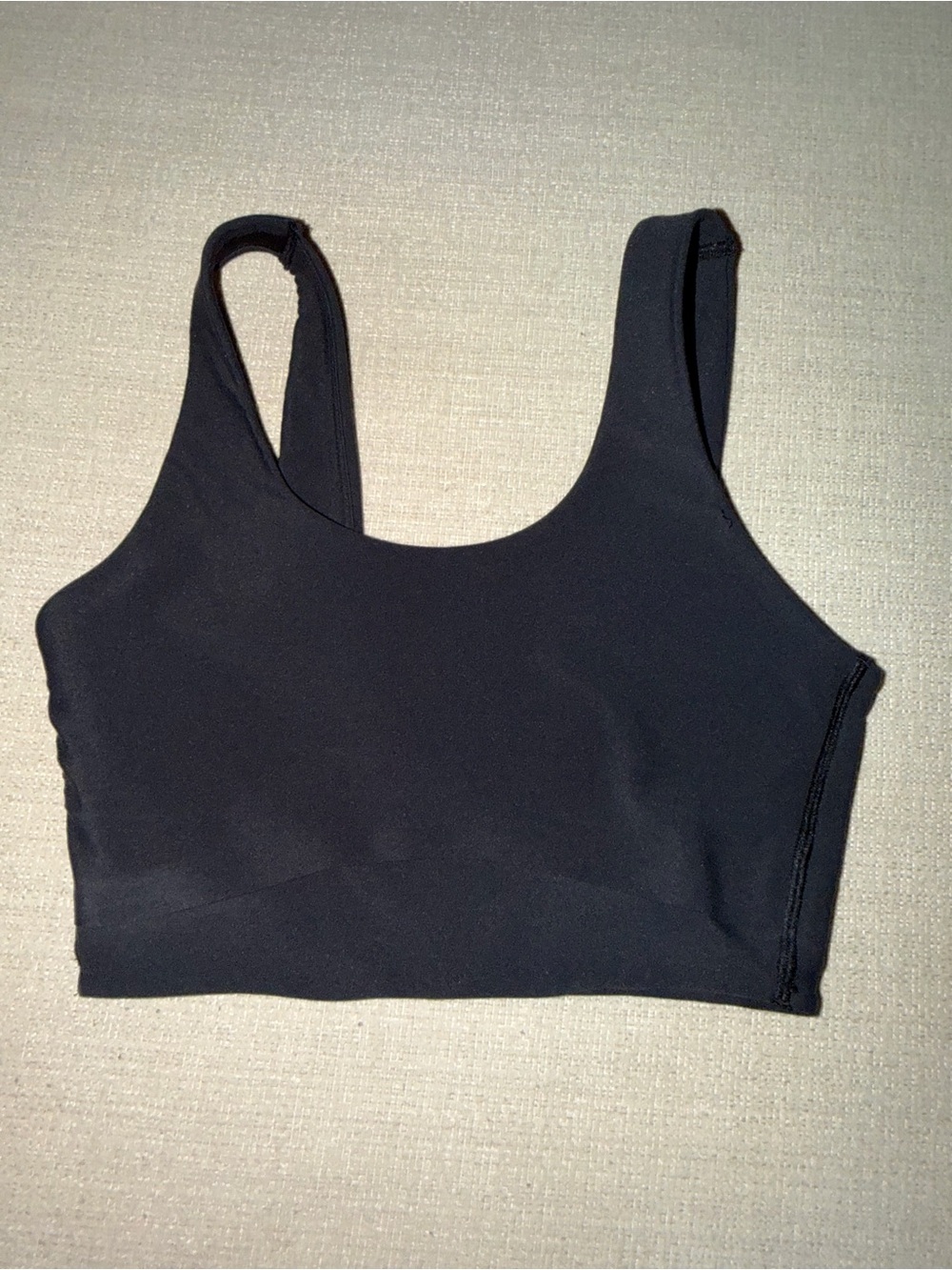 all in motion Black Scoop-Neck Sports Bralette
